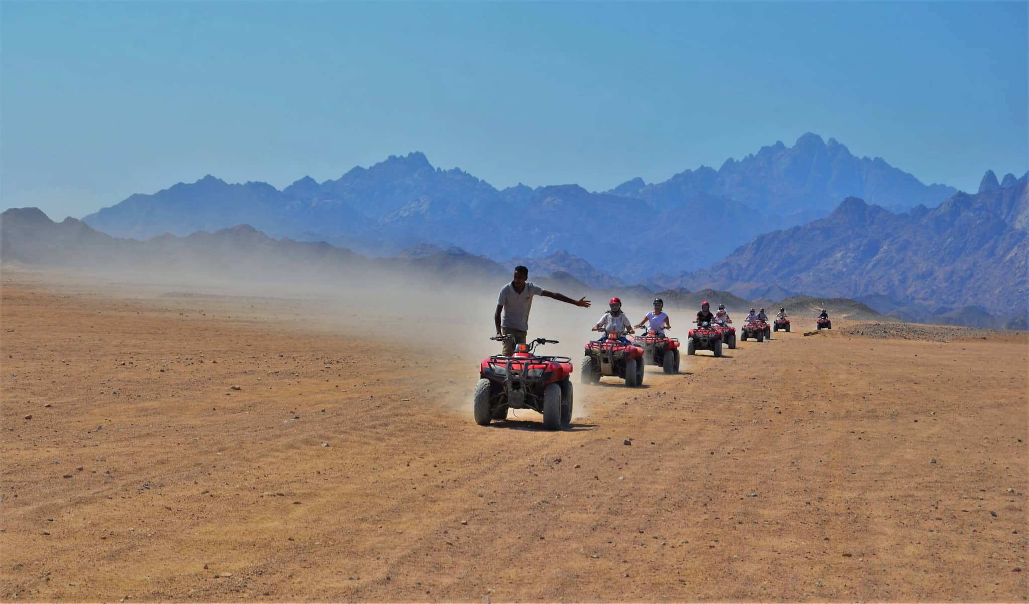 Guests riding quad bikes during a Hurghada Super Safari desert tour – photo 12