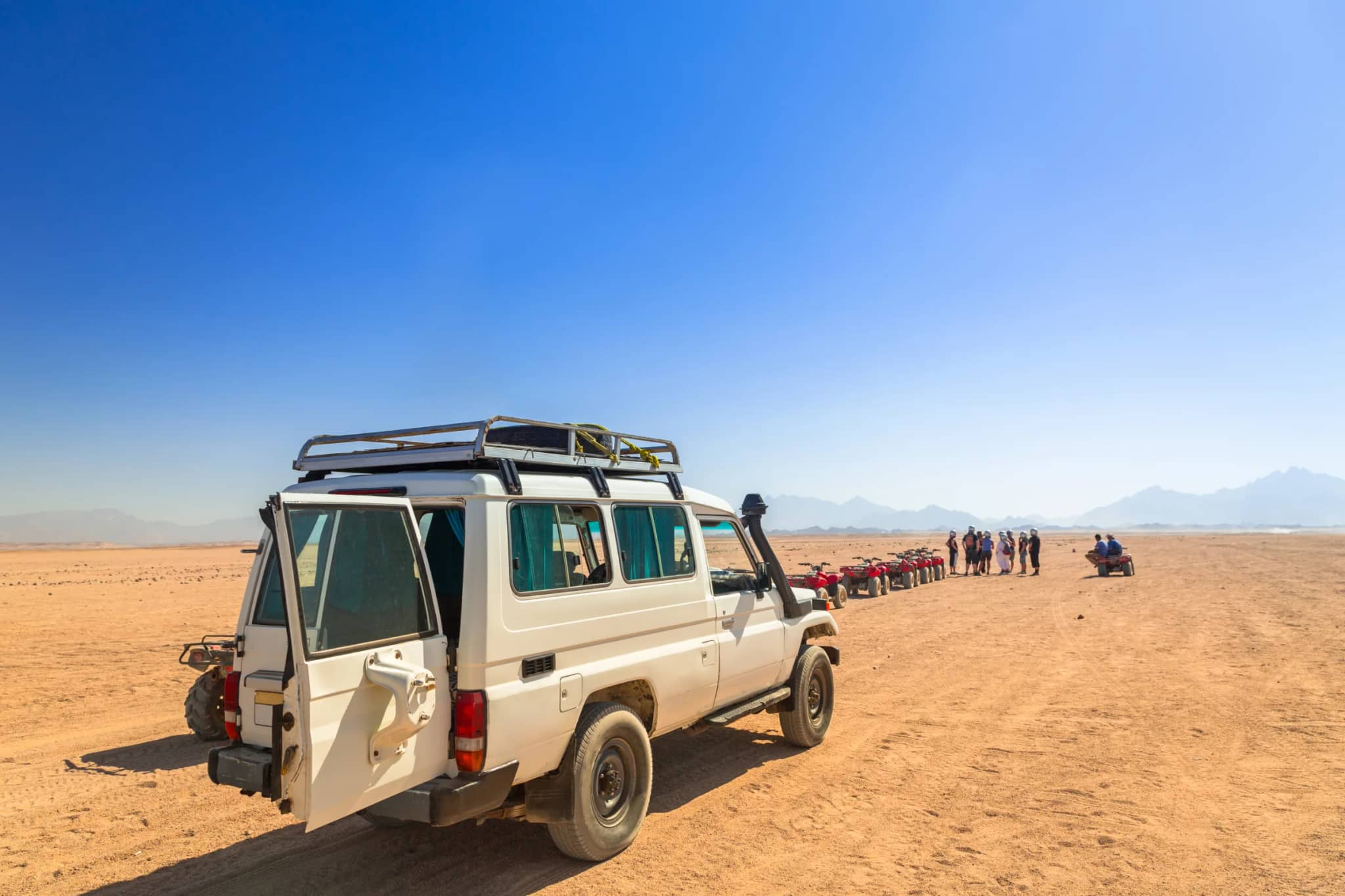Guests riding quad bikes during a Hurghada Super Safari desert tour – photo 17