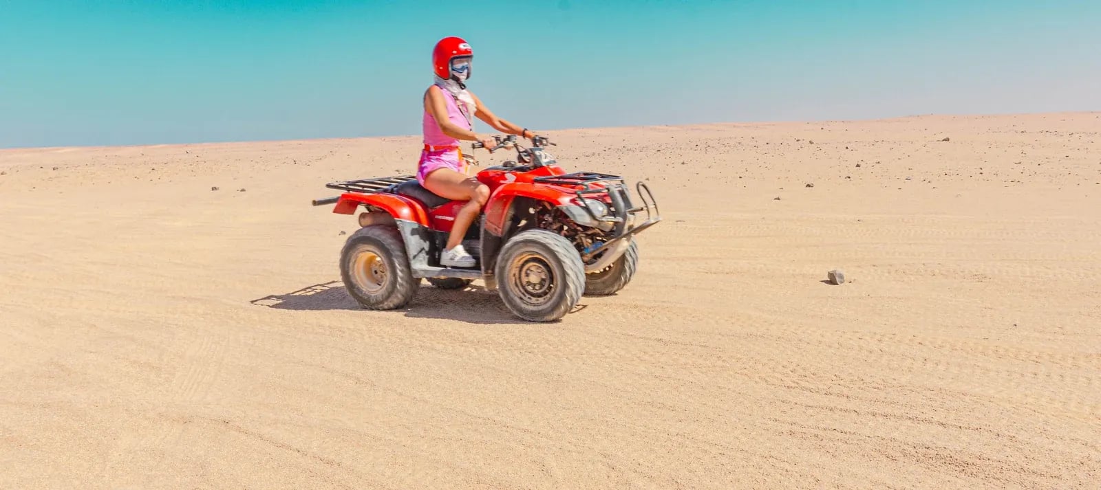 ATV quad biking in Sharm El Sheikh desert with camel ride