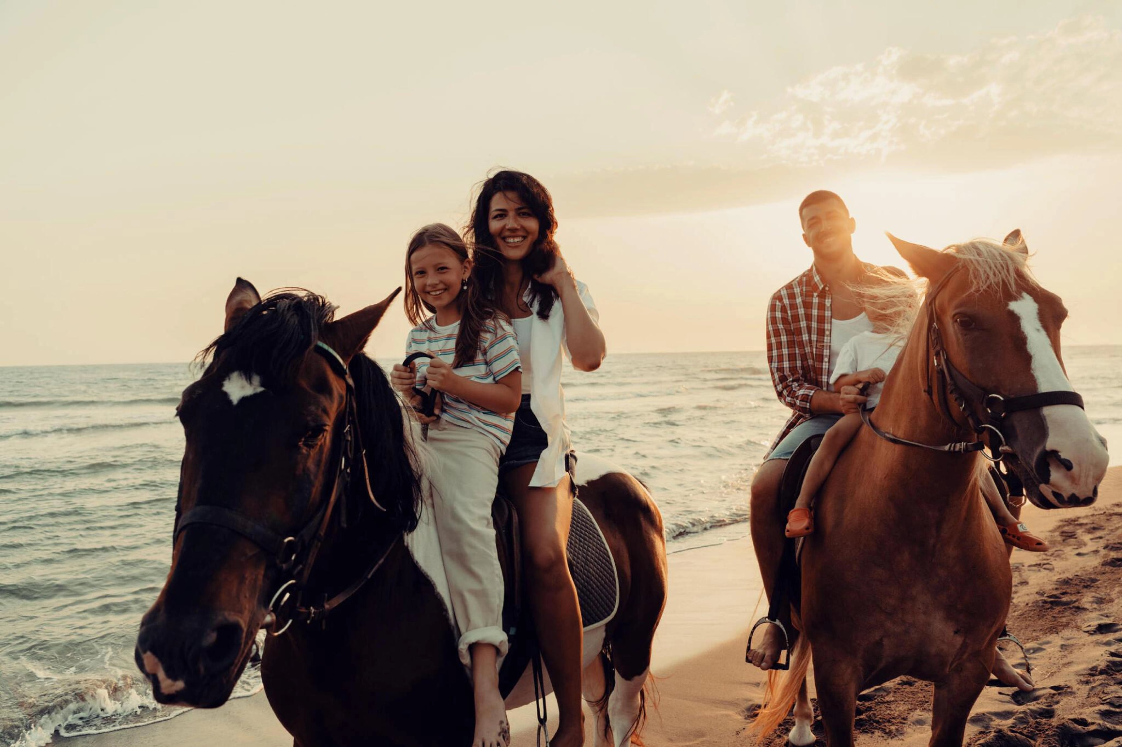 Balade à cheval à travers le désert d'Hurghada