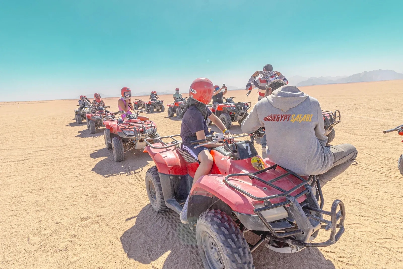 ATV quad biking in Sharm El Sheikh desert with camel ride